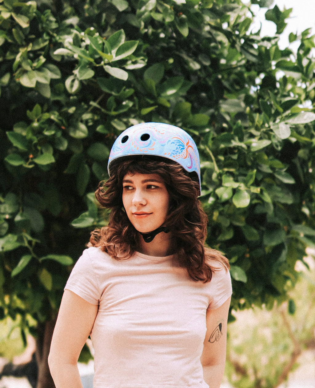 Swirly Magic - Hand-painted Helmet