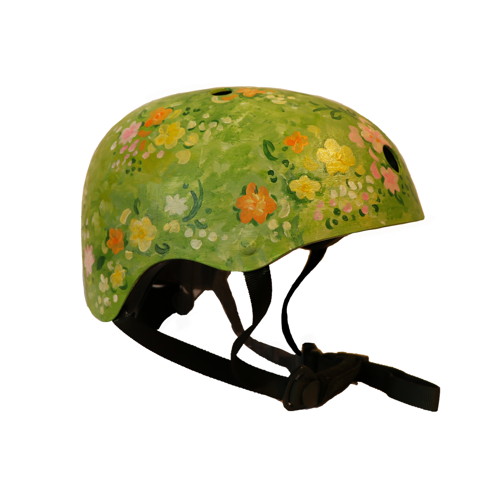 Wild flower Field - Hand-painted Helmet