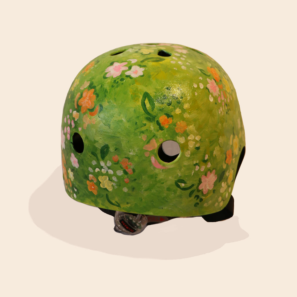 Wild flower Field - Hand-painted Helmet