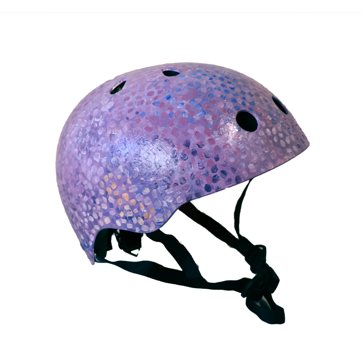 Lavender Fields Forever - Hand-painted Helmet