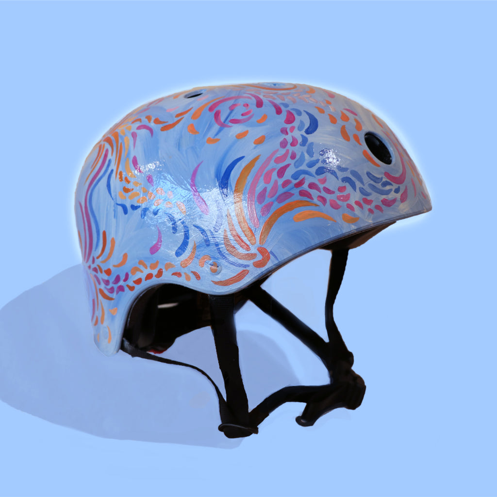 Swirly Magic - Hand-painted Helmet
