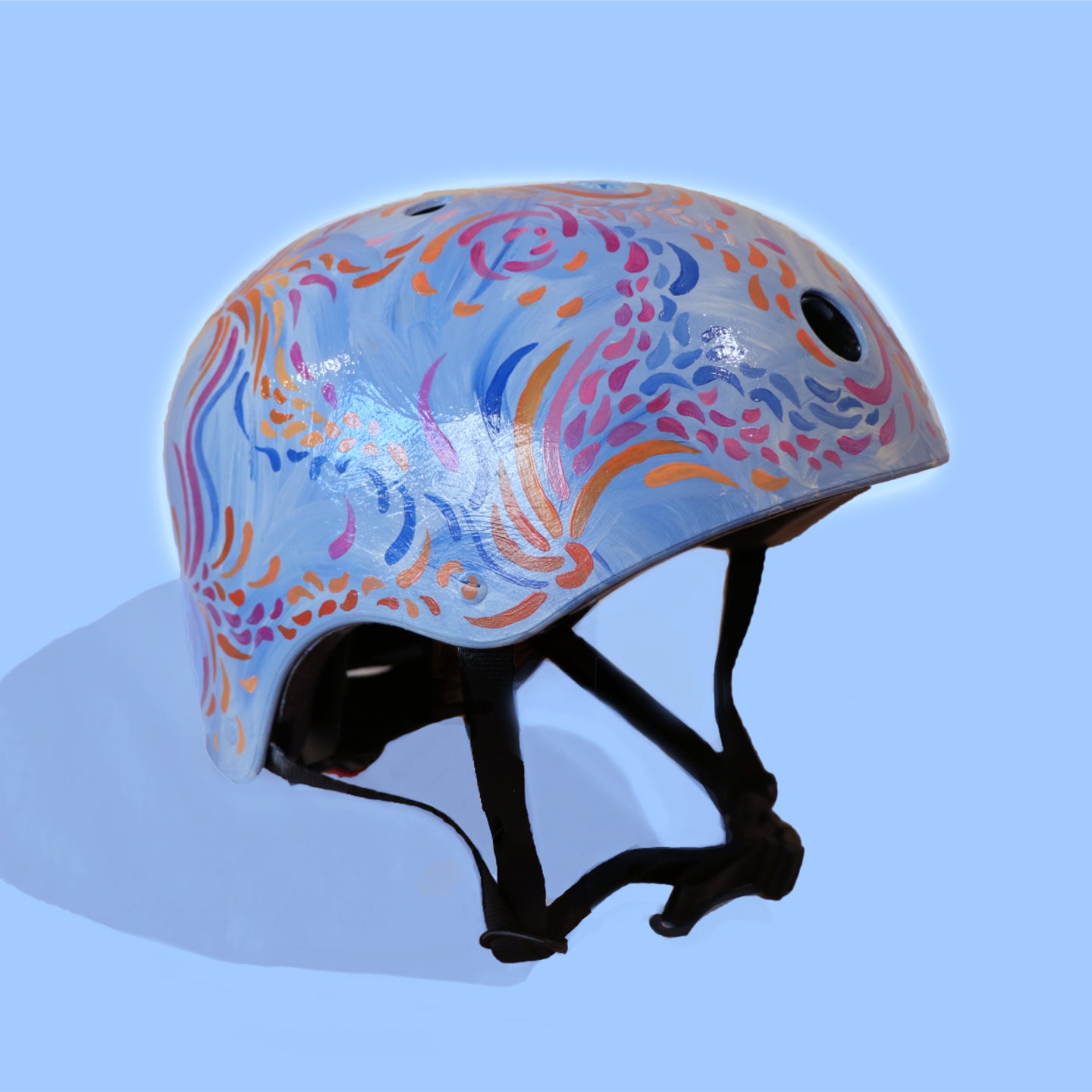 Swirly Magic - Hand-painted Helmet