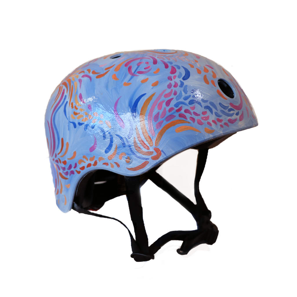 Swirly Magic - Hand-painted Helmet
