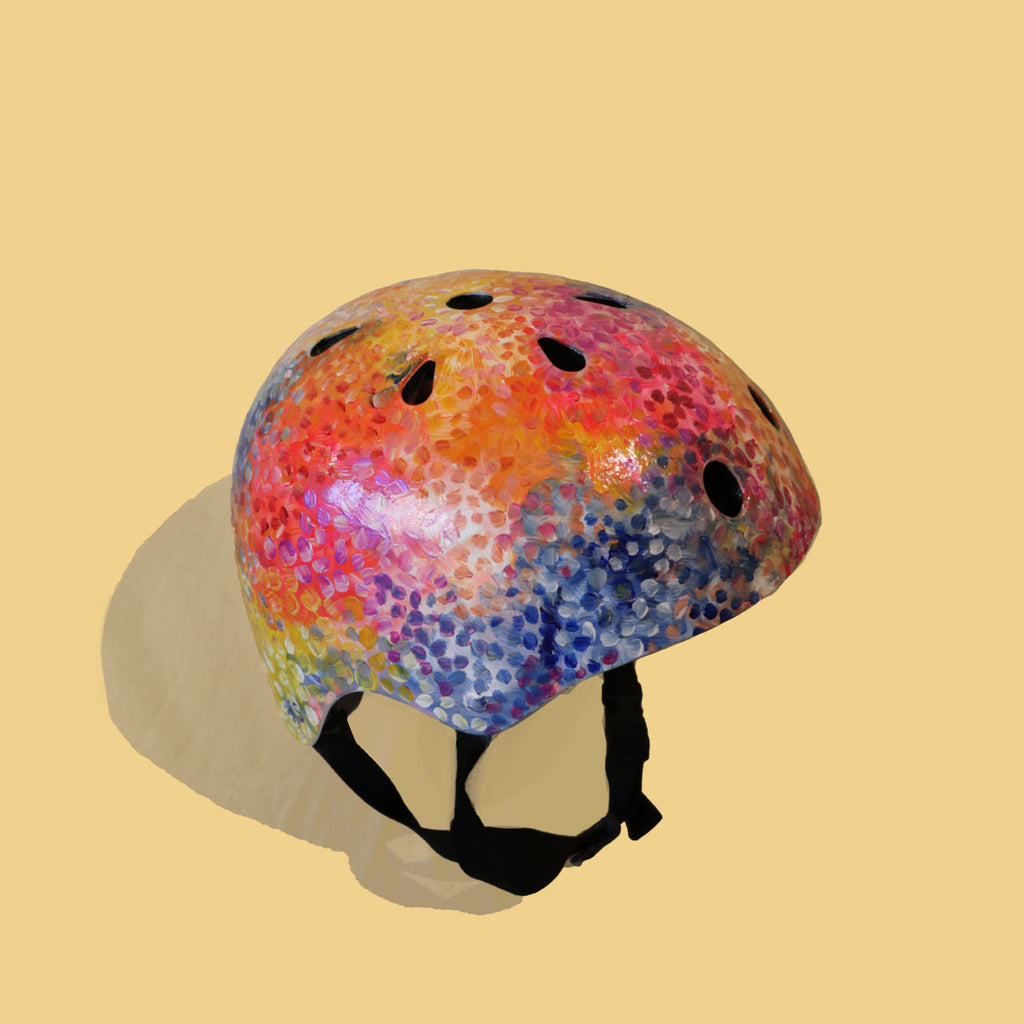 Lavender Fields Forever - Hand-painted Helmet